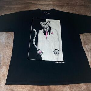 Pink Panther Black Graphic Tank Top